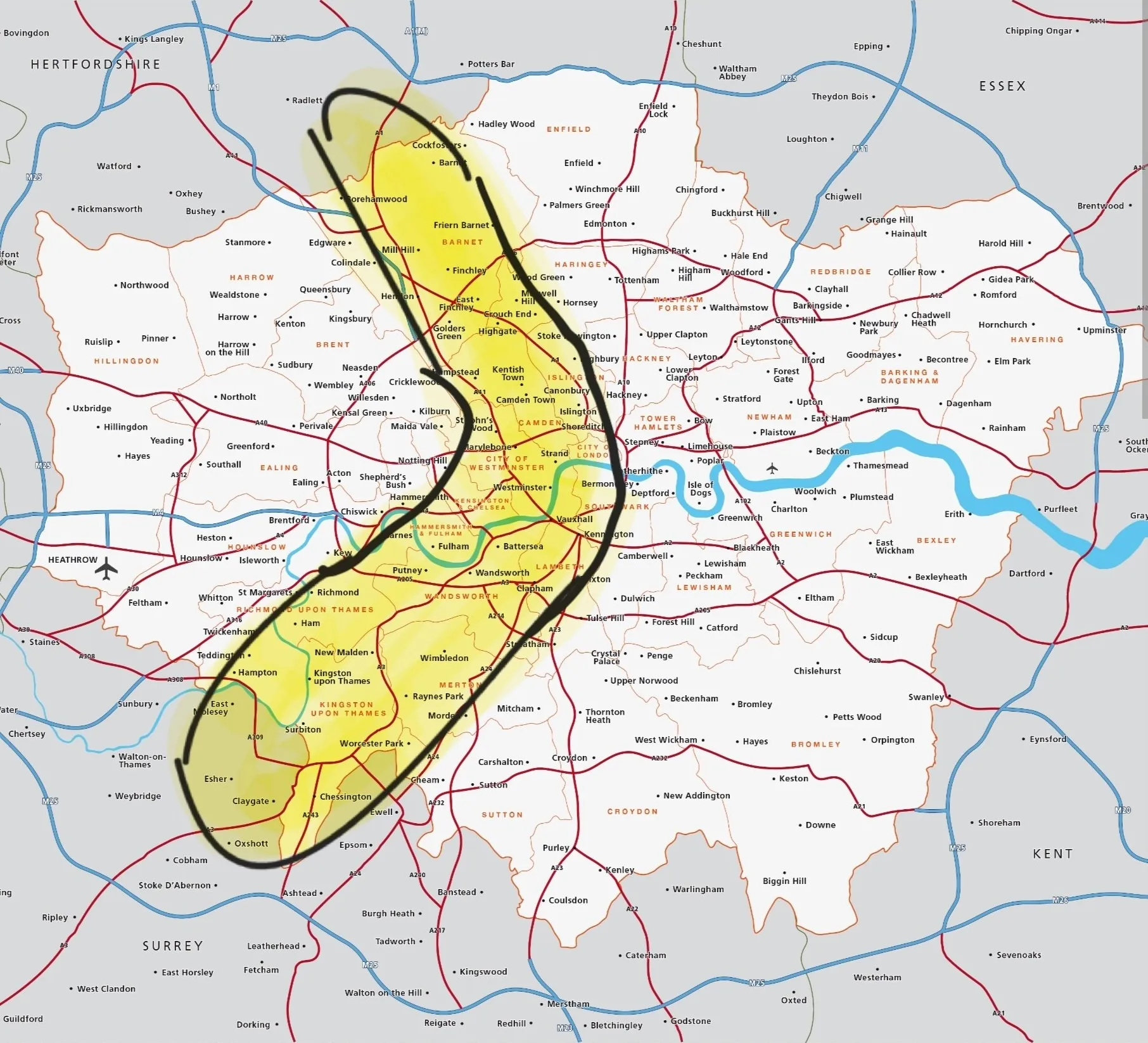 London Banana Area