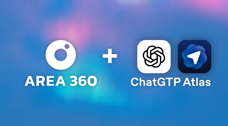 Area360 and ChatGPT Atlas integration artwork