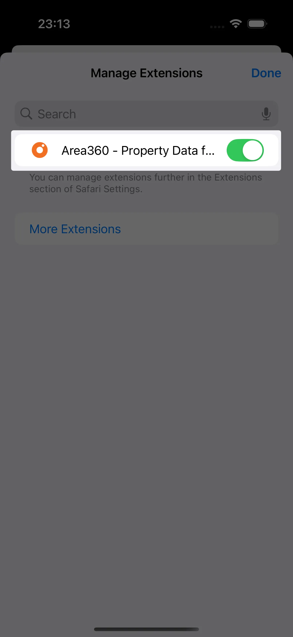 Area360 Safari - Step 3